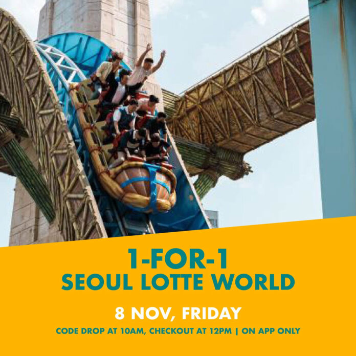 1-for-1 Lotte World Tickets on 8 Nov – Special Deal on KKday!