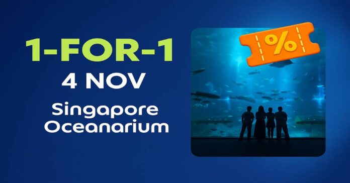 Klook 11.11 Sale: 1-for-1 Singapore Oceanarium Tickets