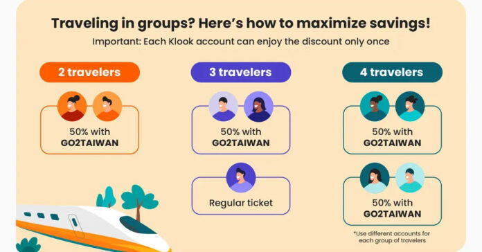1-for-1 Taiwan High Speed Rail Tickets – 11.11 Klook Special!