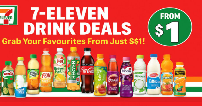 7-Eleven Singapore Drink Promo: Beverages from Just S$1!