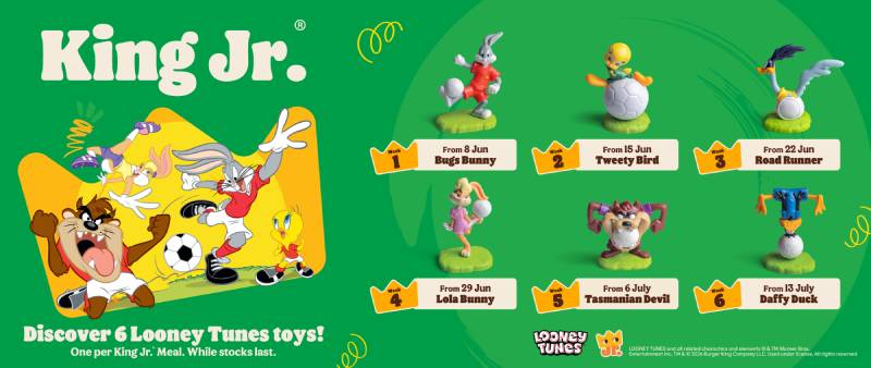 Free Looney Tunes Toy with Every King Jr. Meal