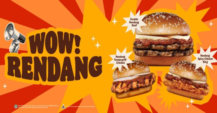 Burger King Promotions - Rendang Burger