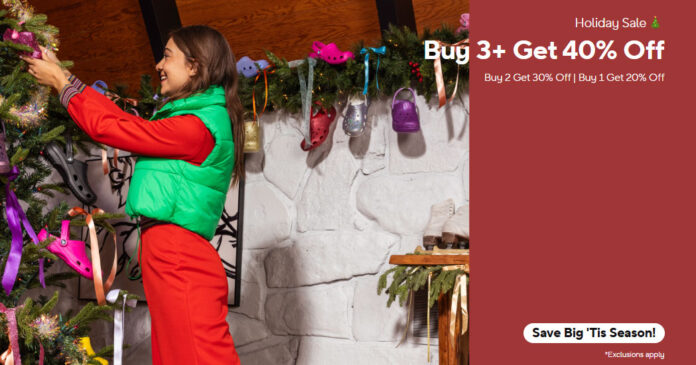 Crocs Holiday Sale 2024: Up to 40% Off Festive Footwear Deals