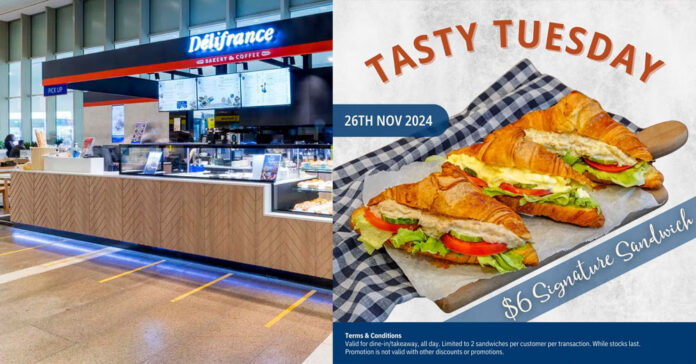 S$6 Signature Sandwiches at Délifrance – 26 Nov 2024