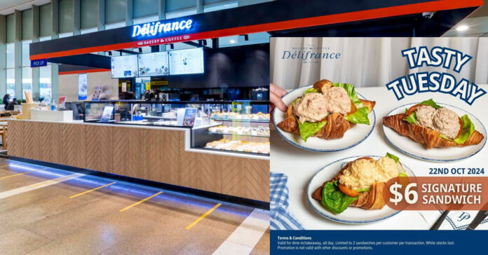 Tasty Tuesday at Délifrance – Delicious Sandwiches on 22 October!