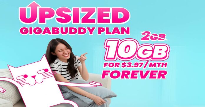 giga! gigaBuddy Plan: 10GB Data for S$3.97/Month in SG