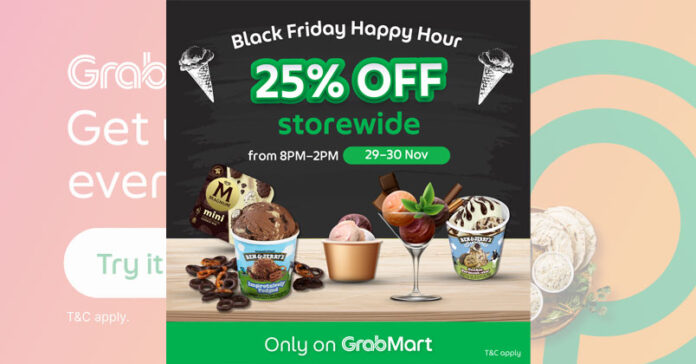 25% Off Ice Cream Storewide – Black Friday on GrabMart