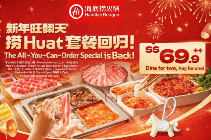 Haidilao Huat Set Meal: 2-For-1 Hot Pot Deal (S$69.90++)
