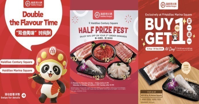 Unbeatable Haidilao Singapore Promotions: Buy 1 Get 1 Free & 50% Off Hotpot Deals in August & September 2024