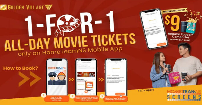 HomeTeamNS GV 1-for-1 Movie Tickets & S$9 Popcorn Combo