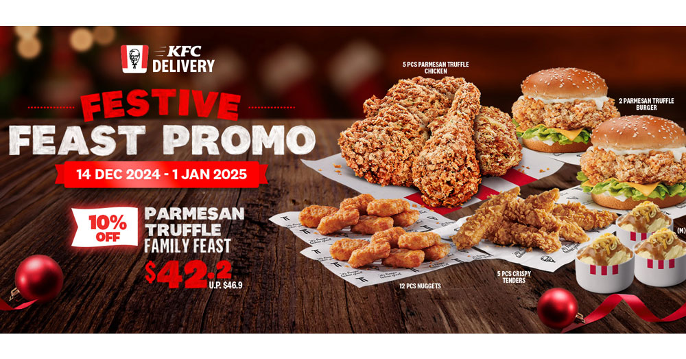 10% Off KFC Parmesan Truffle Family Feast – Festive Deal!