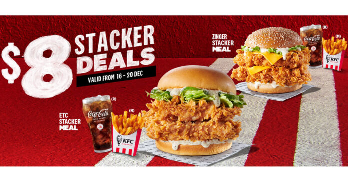 S$8 KFC Stacker Deals | Limited-Time Dine-In & Takeaway Offer