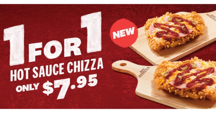 KFC 1-for-1 Hot Sauce Chizza | 2-15 Oct Deal | Double the Flavour!