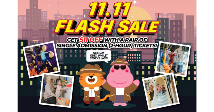 11.11 Flash Sale: S$11 Off Kiztopia Tickets on Klook | Singapore
