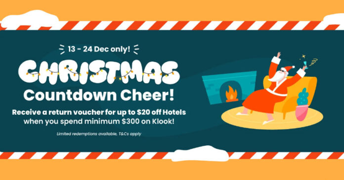 Christmas Hotel Deals 2024: Save S$20 with Klook’s Festive Offer!