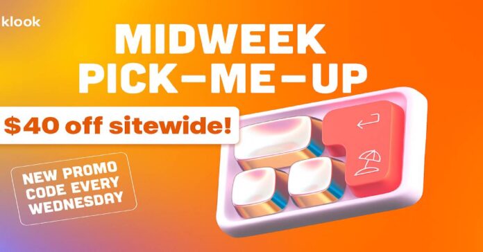 Klook S$40 Off Promo Code: Midweek Treat (New Code Wed!)