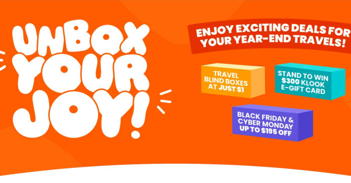 Unbox Your Joy at Klook: S$1 Deals & Year-End Travel Savings!
