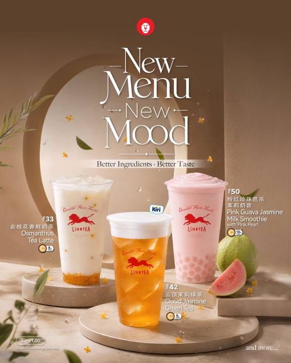LiHO TEA new menu drinks - Launch 14 Jul 2026