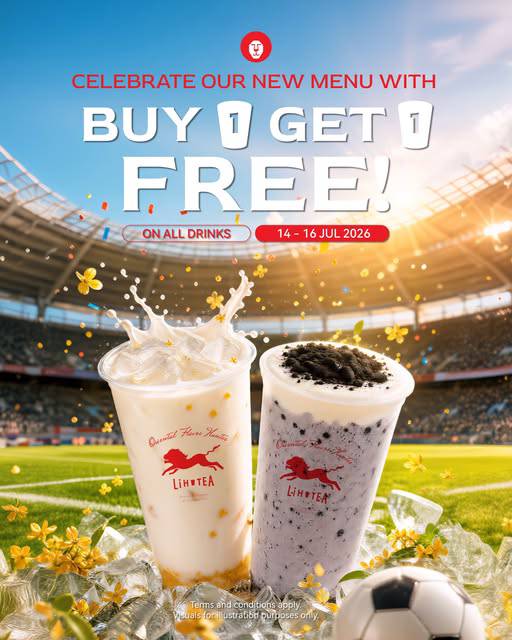 LiHO Buy 1 Get 1 Free on all drinks
