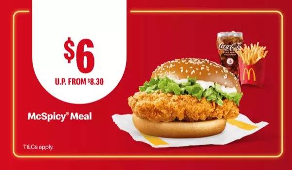 S$6 McSpicy Meal at McDonald's