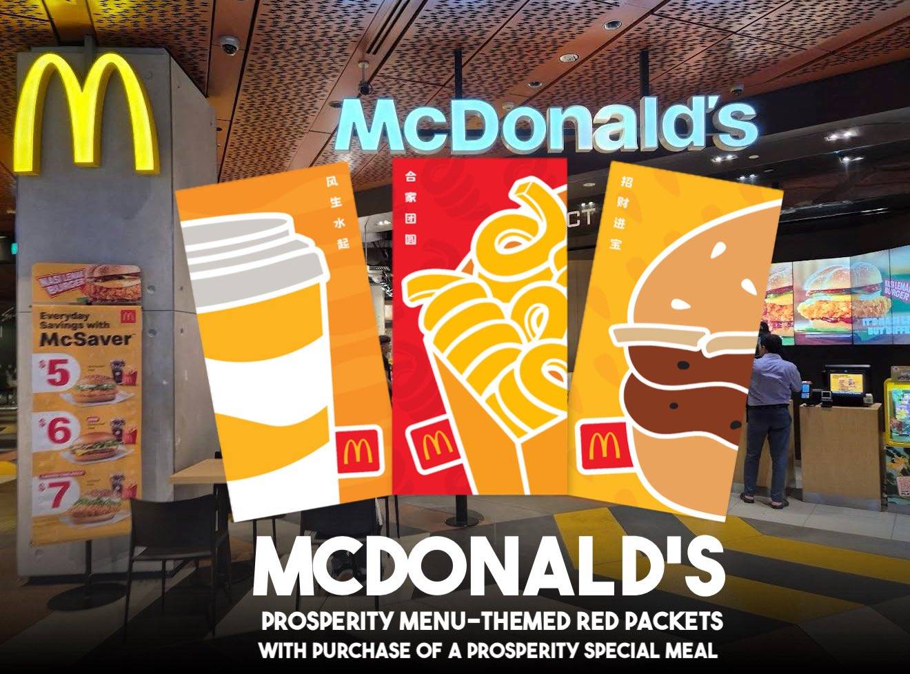Limited-Edition Prosperity-Themed Red Packets at McDonalds