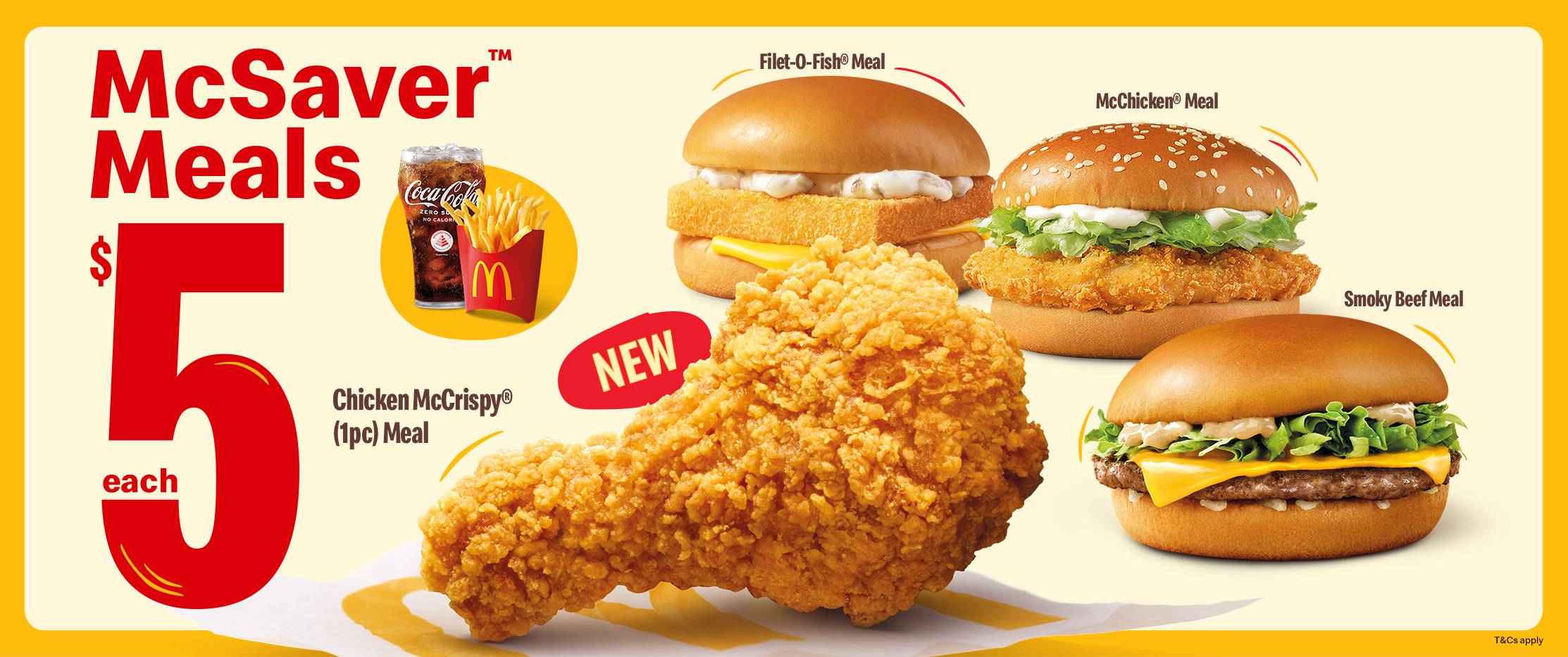 McSaver meals from S$5