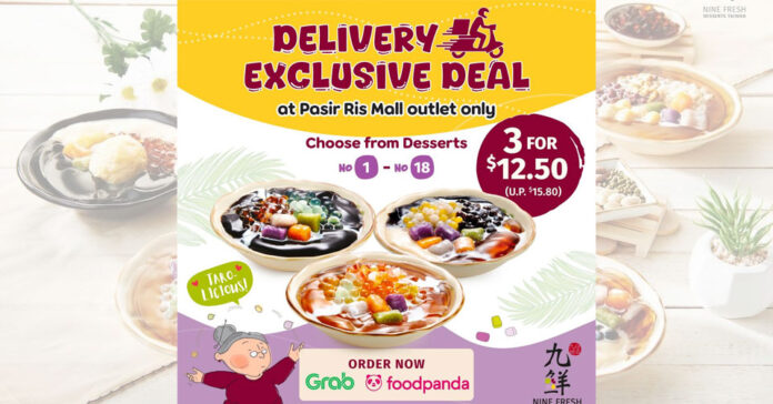 Nine Fresh Pasir Ris: 3 Desserts for S$12.50 Delivery Deal!
