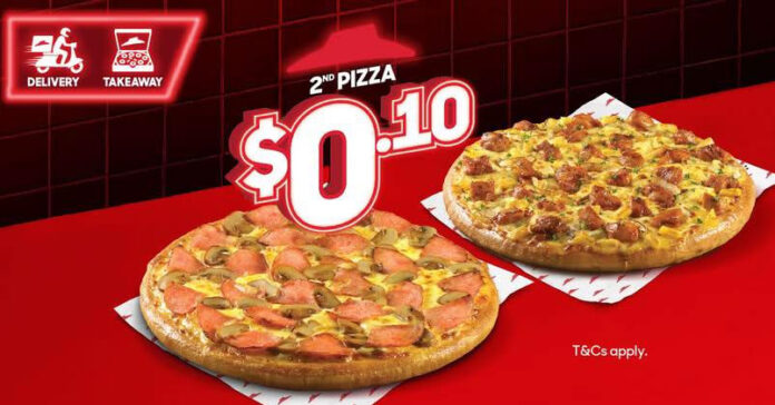 Pizza Hut Singapore Promo: Get Your 2nd Pizza for Just S$0.10!