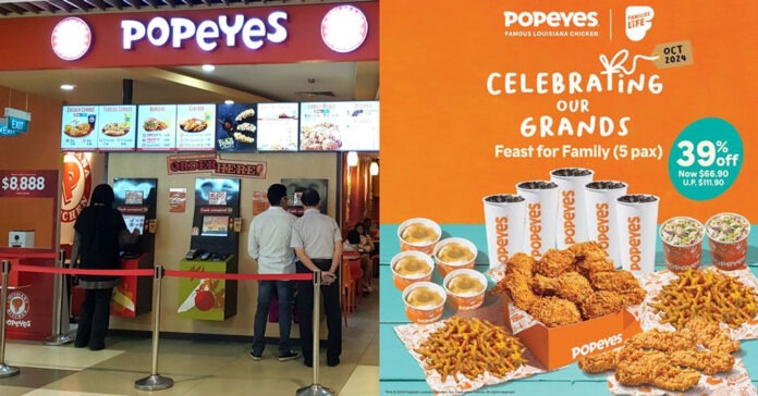 Popeyes Family Feast: 39% Off This October – Perfect for 5 Pax!