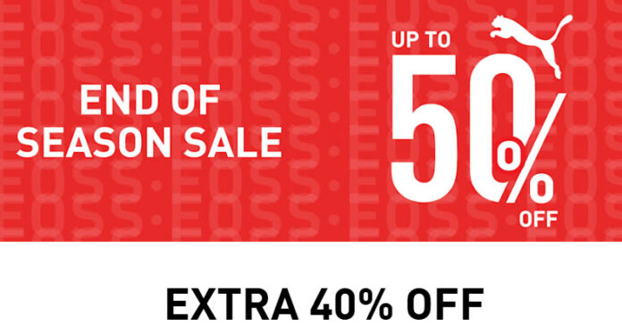 PUMA End of Season Sale: Up to 50% OFF + Extra 40% OFF
