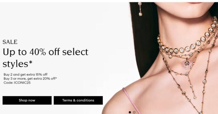 Swarovski Summer Sale 2025: Up to 40% Off + Extra 20% with Code