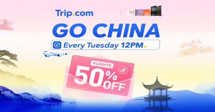 Trip.com China Promo: 50% OFF Flights Every Tuesday