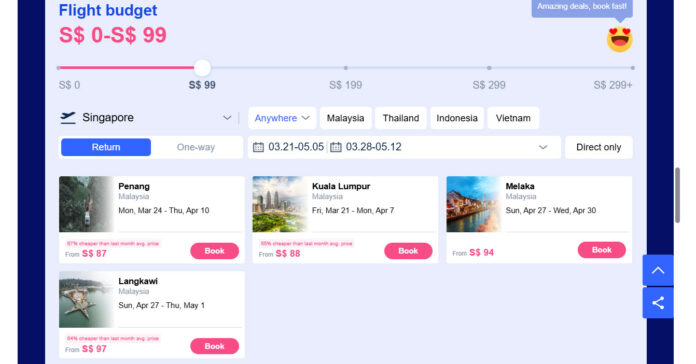 Trip.com Flight Deals: 10% OFF Cheap Flights from Singapore