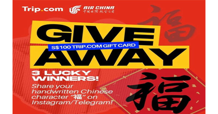 Celebrate CNY with Trip.com: Win S$100 & Enjoy Air China Discounts!