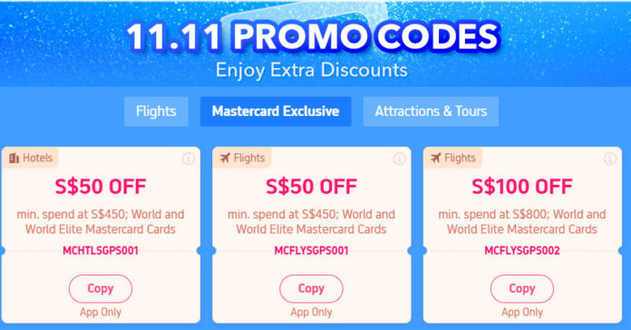 11.11 Trip.com Sale: S$100 Off Flights & Hotels with Mastercard