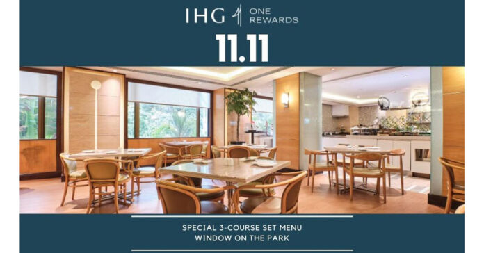11.11 Special Set Menu at Window on the Park | 8–16 Nov 2024