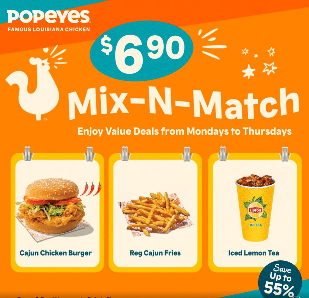 Popeyes Promotions Dec 2024: 50% Off & More | SG